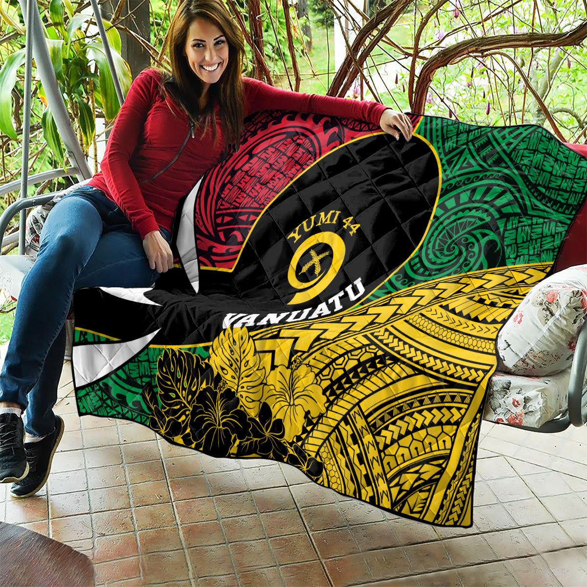 Vanuatu Independence Day Yumi 44 Quilt