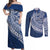 Tonga Queen Salote College Personalized Couples Matching Off Shoulder Maxi Dress and Long Sleeve Button Shirt Ngatu Tokelaufeletoa Motifs