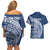 Tonga Queen Salote College Personalized Couples Matching Off Shoulder Short Dress and Hawaiian Shirt Ngatu Tokelaufeletoa Motifs