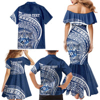 Tonga Queen Salote College Personalized Family Matching Mermaid Dress and Hawaiian Shirt Ngatu Tokelaufeletoa Motifs LT7 - Polynesian Pride