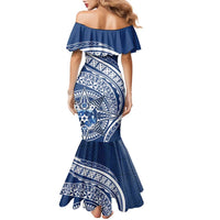 Tonga Queen Salote College Personalized Family Matching Mermaid Dress and Hawaiian Shirt Ngatu Tokelaufeletoa Motifs LT7 - Polynesian Pride