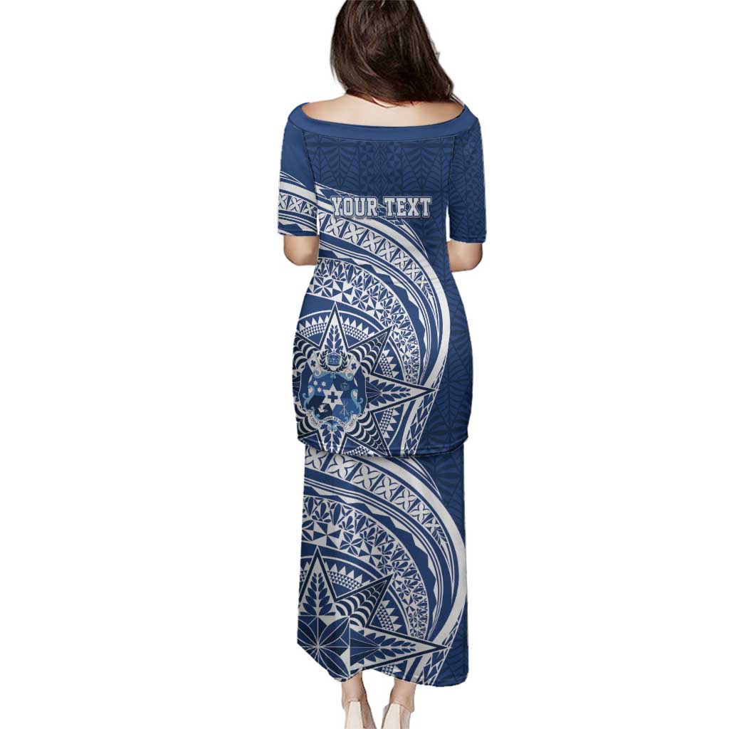 Tonga Queen Salote College Personalized Family Matching Puletasi and Hawaiian Shirt Ngatu Tokelaufeletoa Motifs LT7 - Polynesian Pride