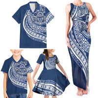 Tonga Queen Salote College Personalized Family Matching Tank Maxi Dress and Hawaiian Shirt Ngatu Tokelaufeletoa Motifs LT7 - Polynesian Pride