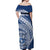 Tonga Queen Salote College Personalized Off Shoulder Maxi Dress Ngatu Tokelaufeletoa Motifs