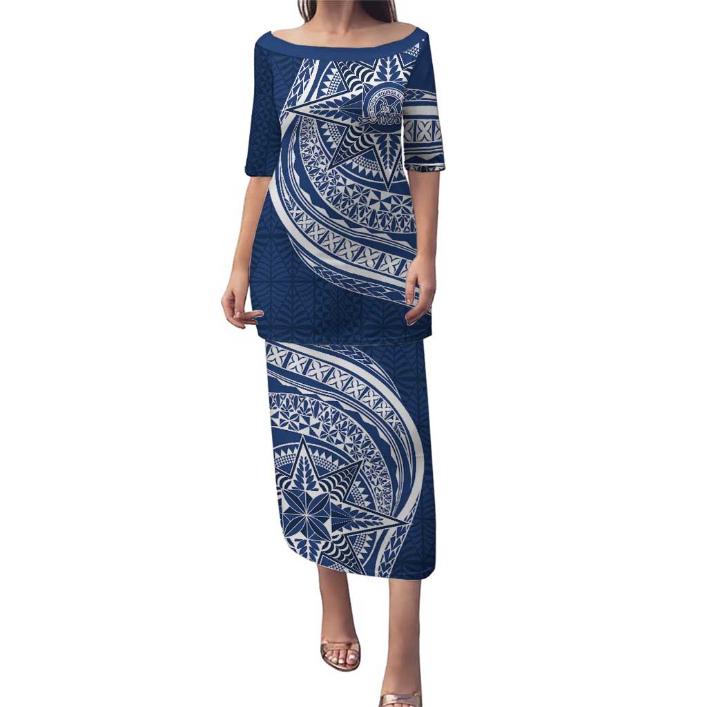 Tonga Queen Salote College Personalized Puletasi Ngatu Tokelaufeletoa Motifs