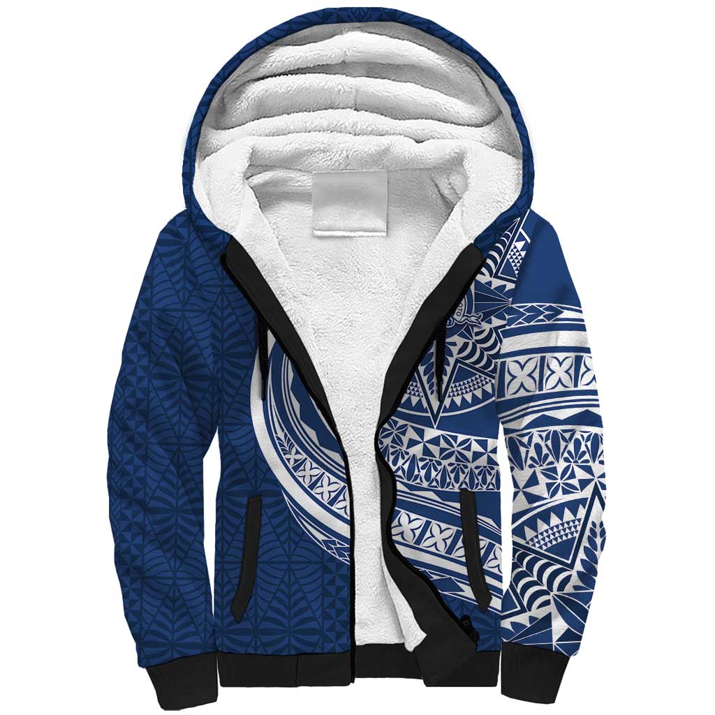 Tonga Queen Salote College Personalized Sherpa Hoodie Ngatu Tokelaufeletoa Motifs