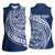 Tonga Queen Salote College Personalized Women Sleeveless Polo Shirt Ngatu Tokelaufeletoa Motifs