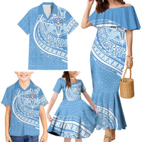 Tonga Apifo'ou Kolisi Personalized Family Matching Mermaid Dress and Hawaiian Shirt Ngatu Tokelaufeletoa Motifs LT7 - Polynesian Pride