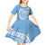 Tonga Apifo'ou Kolisi Personalized Kid Short Sleeve Dress Ngatu Tokelaufeletoa Motifs