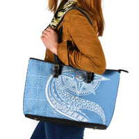 Tonga Apifo'ou Kolisi Personalized Leather Tote Bag Ngatu Tokelaufeletoa Motifs