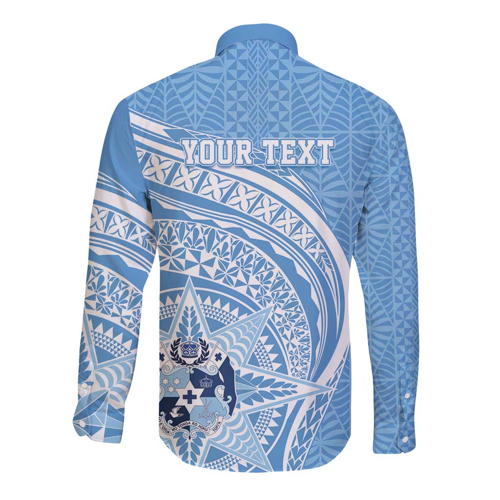 Tonga Apifo'ou Kolisi Personalized Long Sleeve Button Shirt Ngatu Tokelaufeletoa Motifs LT7 - Polynesian Pride