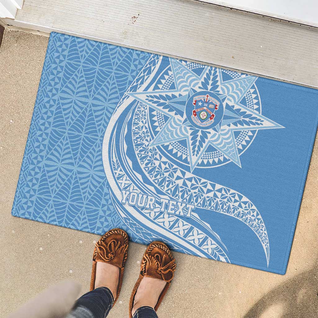 Tonga Apifo'ou Kolisi Personalized Rubber Doormat Ngatu Tokelaufeletoa Motifs