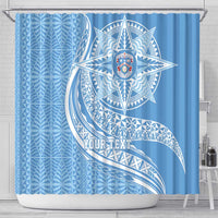 Tonga Apifo'ou Kolisi Personalized Shower Curtain Ngatu Tokelaufeletoa Motifs LT7 - Polynesian Pride