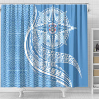 Tonga Apifo'ou Kolisi Personalized Shower Curtain Ngatu Tokelaufeletoa Motifs LT7 - Polynesian Pride