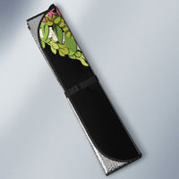 Hawaii Mokihana Mix Pikake Leis Mahalo 'Olelo Auto Sun Shade White Tapa LT7 - Polynesian Pride