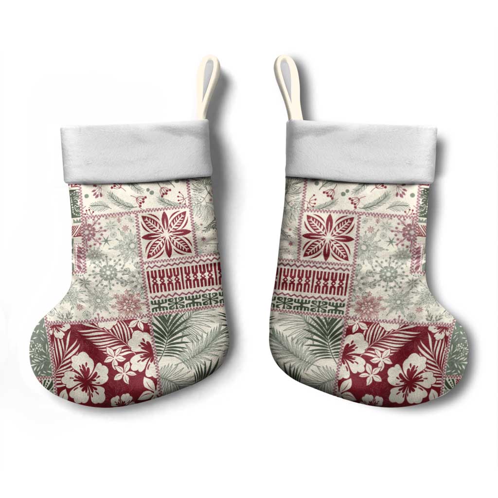 Aloha Hawaii Pastel Christmas Patchwork Christmas Stocking Classic Style - Polynesian Pride