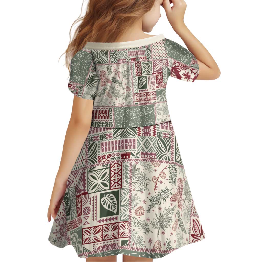 Aloha Hawaii Pastel Christmas Patchwork Family Matching Mermaid Dress and Hawaiian Shirt Classic Style - Polynesian Pride