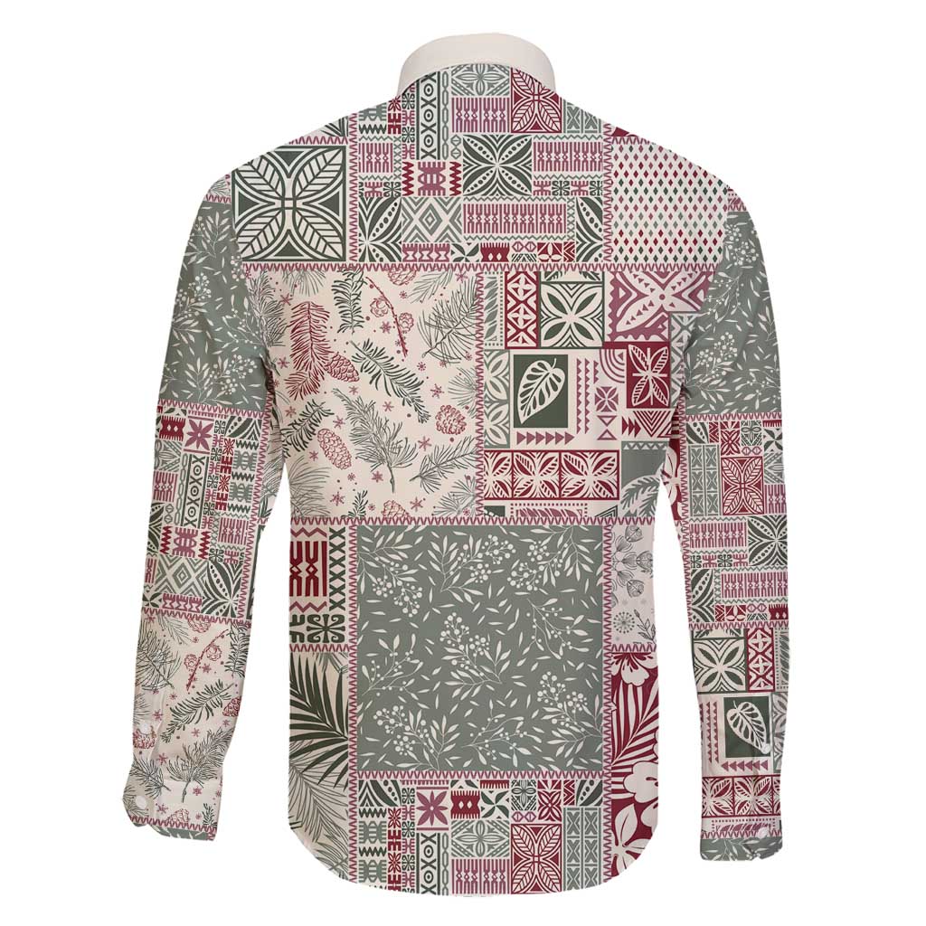 Aloha Hawaii Pastel Christmas Patchwork Family Matching Summer Maxi Dress and Hawaiian Shirt Classic Style - Polynesian Pride