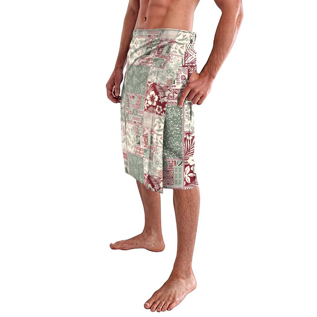 Aloha Hawaii Pastel Christmas Patchwork Lavalava Classic Style - Polynesian Pride