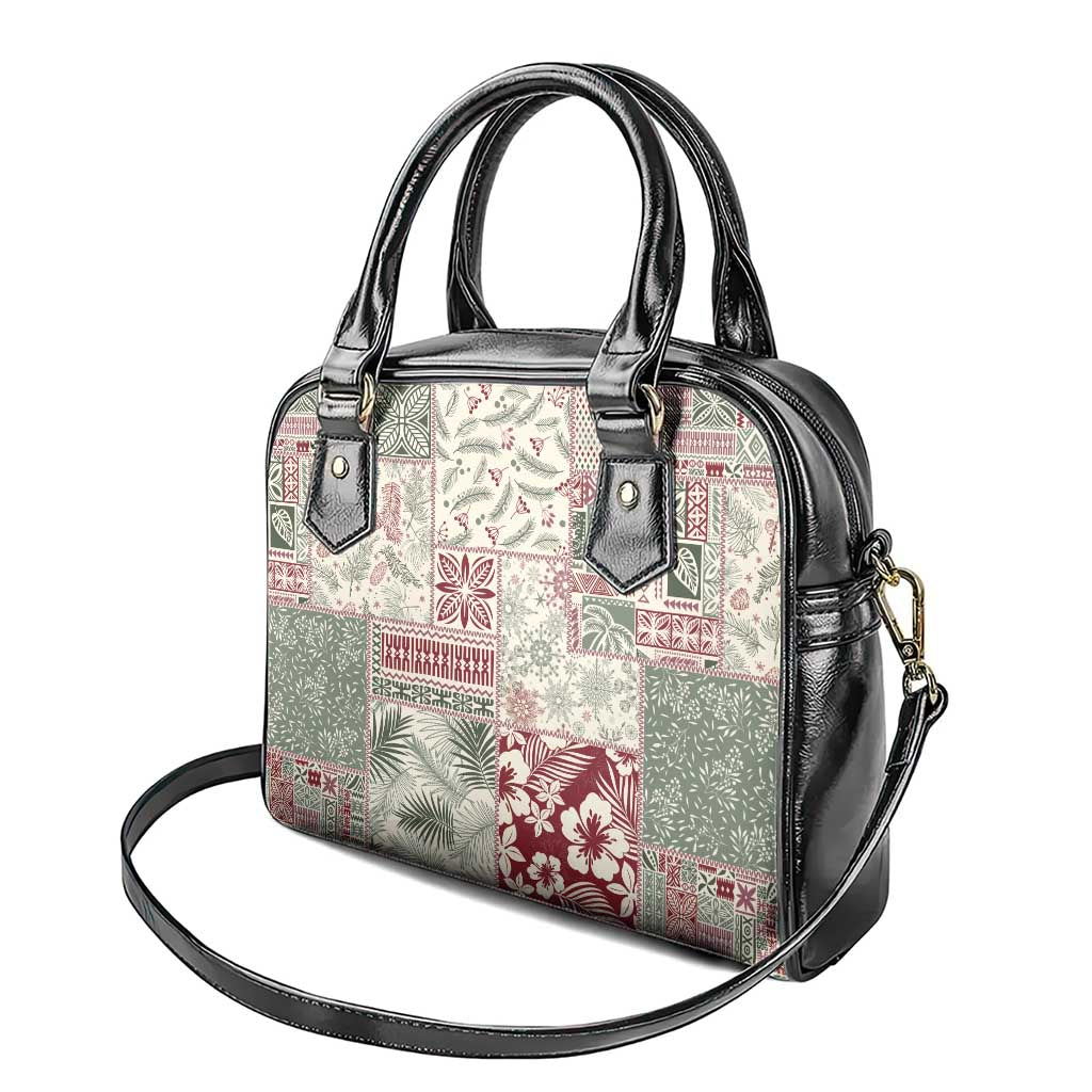 Aloha Hawaii Pastel Christmas Patchwork Shoulder Handbag Classic Style - Polynesian Pride