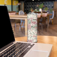 Aloha Hawaii Pastel Christmas Patchwork Skinny Tumbler Classic Style - Polynesian Pride