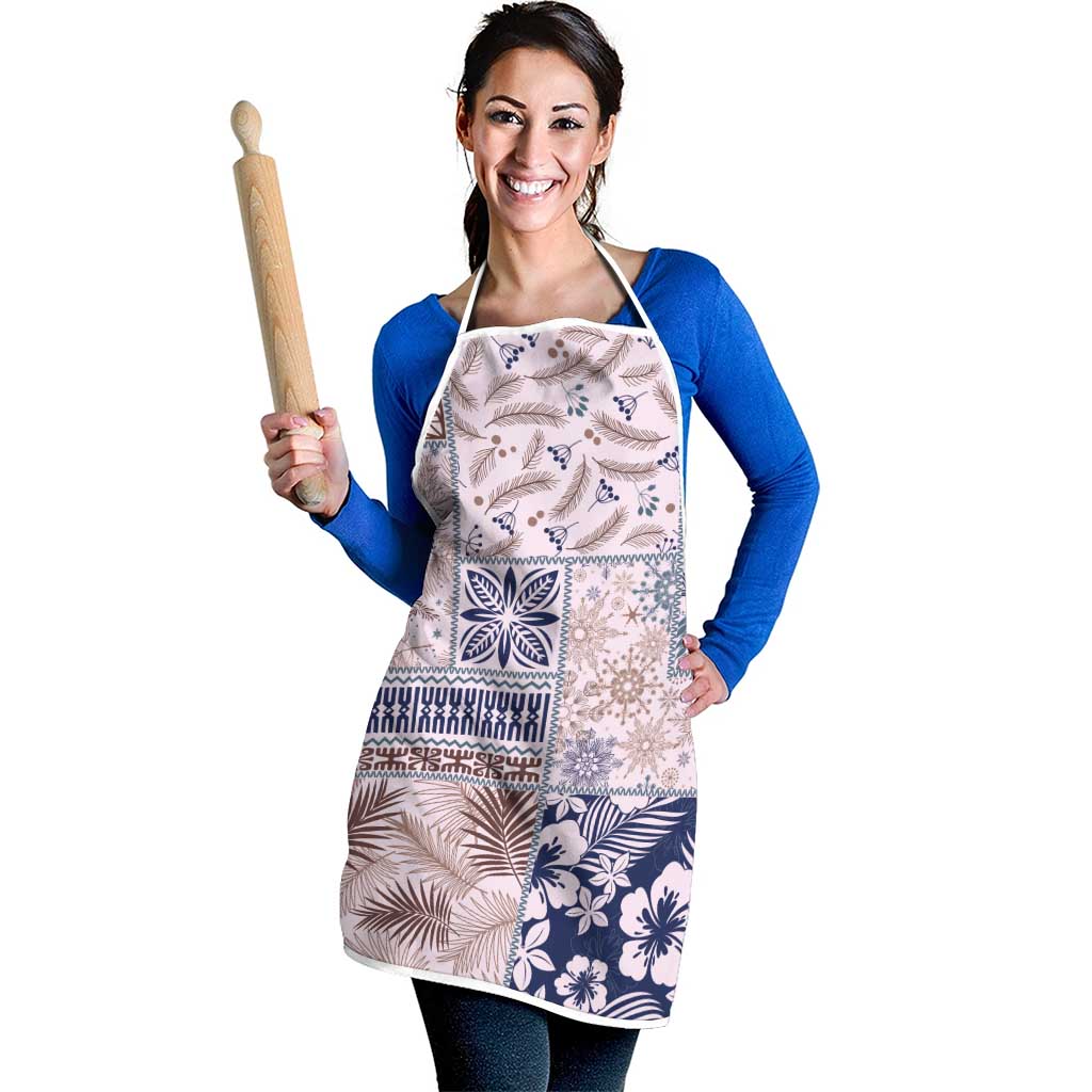 Aloha Hawaii Pastel Christmas Patchwork Apron Rustic Style - Polynesian Pride