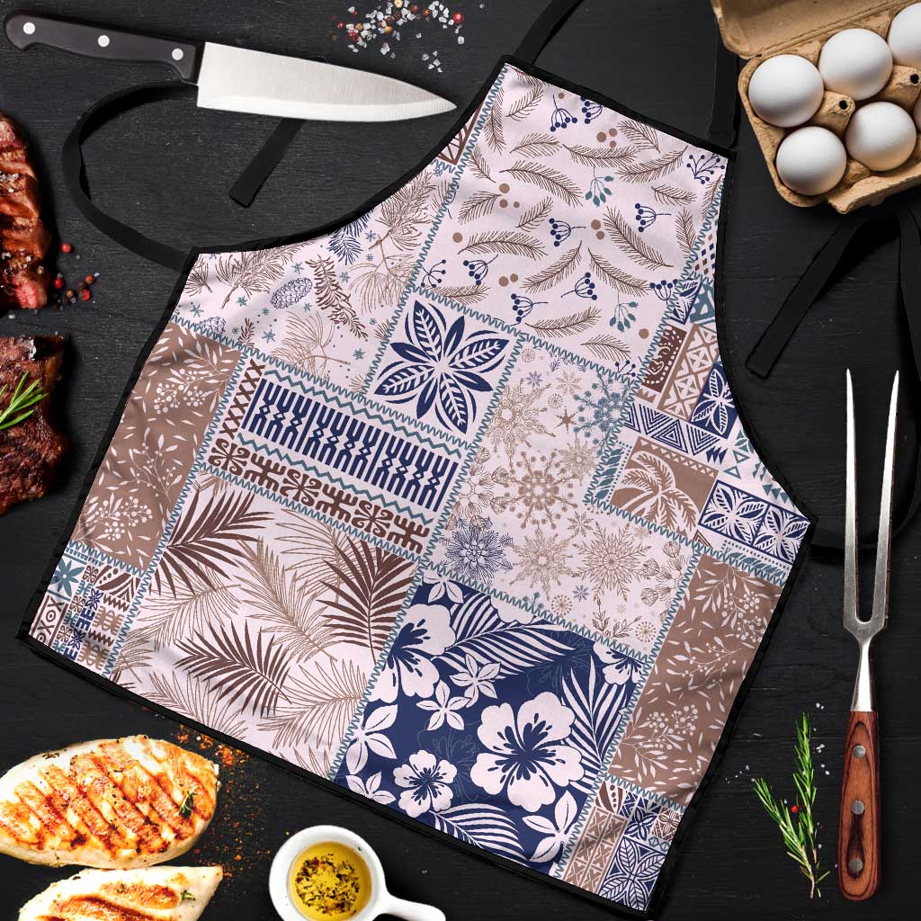 Aloha Hawaii Pastel Christmas Patchwork Apron Rustic Style - Polynesian Pride