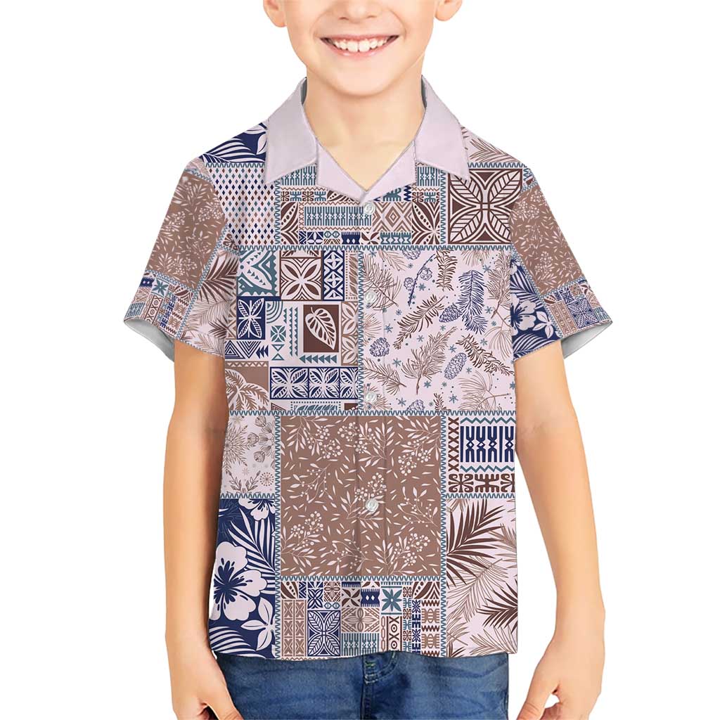 Aloha Hawaii Pastel Christmas Patchwork Hawaiian Shirt Rustic Style - Polynesian Pride