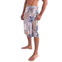 Aloha Hawaii Pastel Christmas Patchwork Lavalava Rustic Style - Polynesian Pride