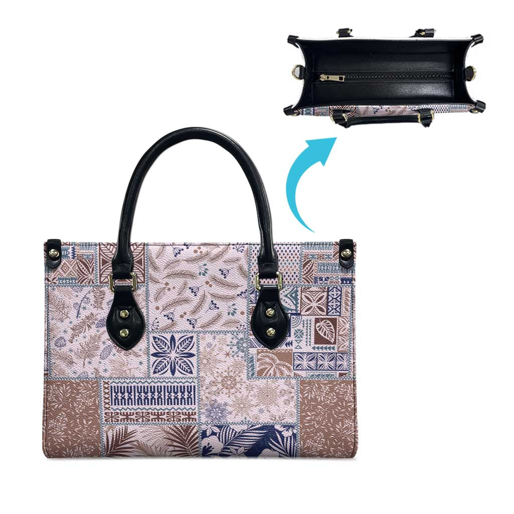 Aloha Hawaii Pastel Christmas Patchwork Leather Bag Rustic Style - Polynesian Pride