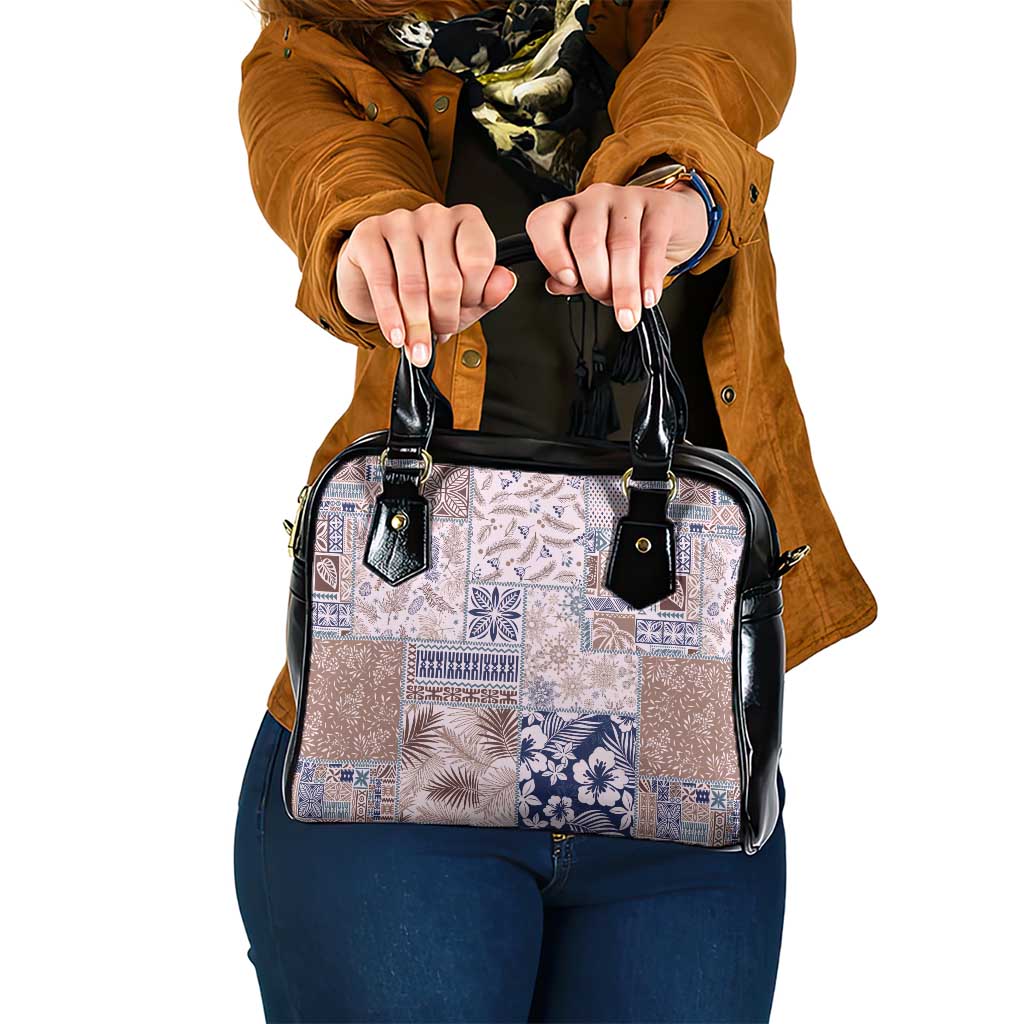 Aloha Hawaii Pastel Christmas Patchwork Shoulder Handbag Rustic Style - Polynesian Pride