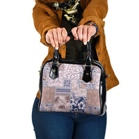 Aloha Hawaii Pastel Christmas Patchwork Shoulder Handbag Rustic Style - Polynesian Pride