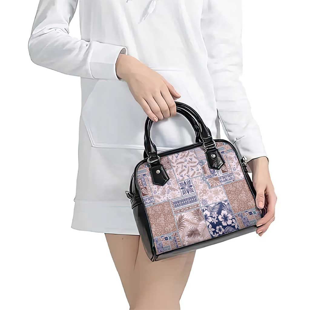Aloha Hawaii Pastel Christmas Patchwork Shoulder Handbag Rustic Style - Polynesian Pride
