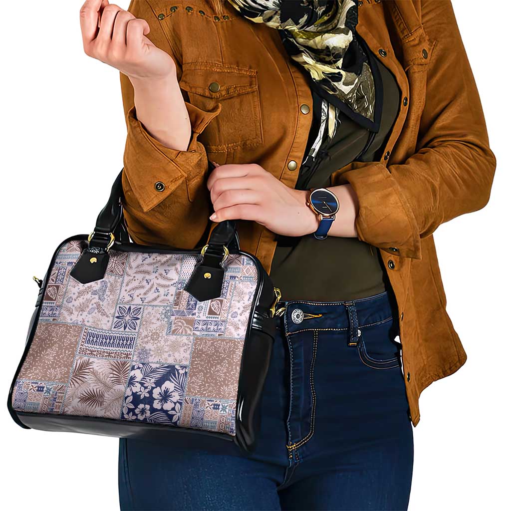 Aloha Hawaii Pastel Christmas Patchwork Shoulder Handbag Rustic Style - Polynesian Pride