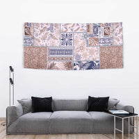Aloha Hawaii Pastel Christmas Patchwork Tapestry Rustic Style - Polynesian Pride
