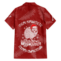 New Zealand Christmas Family Matching Puletasi Dress and Hawaiian Shirt Silver Fern Mix Kiwi Bird Ver01 LT7 - Polynesian Pride