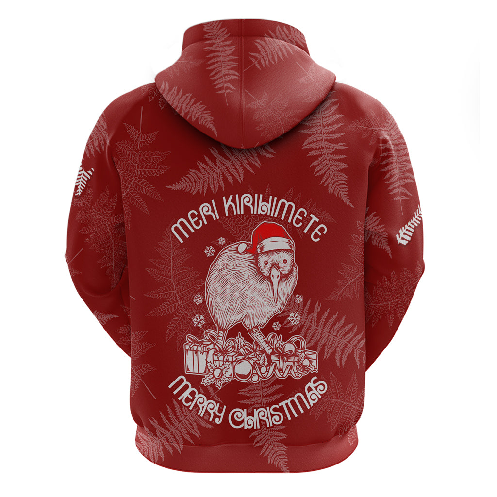 New Zealand Christmas Hoodie Silver Fern Mix Kiwi Bird Ver01 LT7 - Polynesian Pride