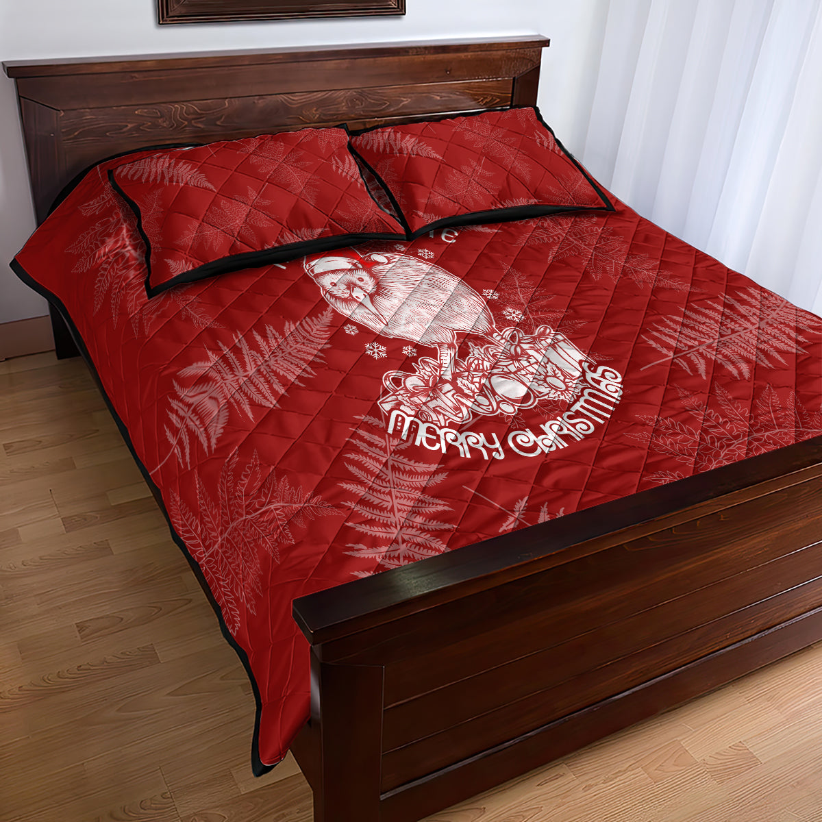 New Zealand Christmas Quilt Bed Set Silver Fern Mix Kiwi Bird Ver01 LT7 - Polynesian Pride