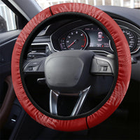 New Zealand Christmas Steering Wheel Cover Silver Fern Mix Kiwi Bird Ver01