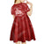 New Zealand Christmas Kid Short Sleeve Dress Silver Fern Mix Kiwi Bird Ver02 LT7 - Polynesian Pride