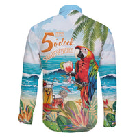 Aloha Hawaii Christmas Family Matching Long Sleeve Bodycon Dress and Hawaiian Shirt It's 5 o'clock Somewhere LT7 - Polynesian Pride