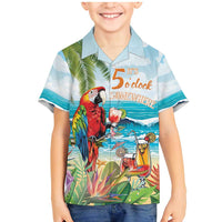 Aloha Hawaii Christmas Family Matching Mermaid Dress and Hawaiian Shirt It's 5 o'clock Somewhere