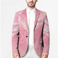 Breast Cancer Awareness Maori Aotearoa Blazer Manta Ray - Pink Glaze - Polynesian Pride