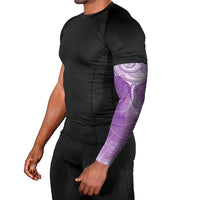 Epilepsy Awareness Maori Aotearoa Arm Sleeves Manta Ray - Purple Glaze - Polynesian Pride