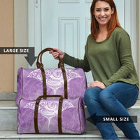 Epilepsy Awareness Maori Aotearoa Travel Bag Manta Ray - Purple Glaze - Polynesian Pride