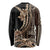 Samoa Siapo Mamanu Long Sleeve Shirt Plumeria Black Motifs