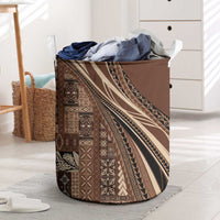 Pasifika Women's Day - Samoa Siapo Malu Tattoo Inspired Laundry Basket Brown