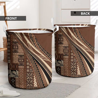 Pasifika Women's Day - Samoa Siapo Malu Tattoo Inspired Laundry Basket Brown