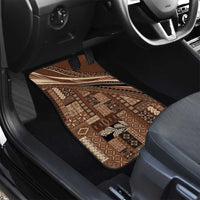 Pasifika Women's Day - Samoa Siapo Malu Tattoo Inspired Car Mats Brown