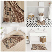 Pasifika Women's Day - Samoa Siapo Malu Tattoo Inspired Bathroom Set Beige